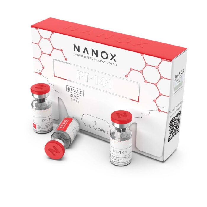 PT-141, 5 VIALS x 10MG Nanox